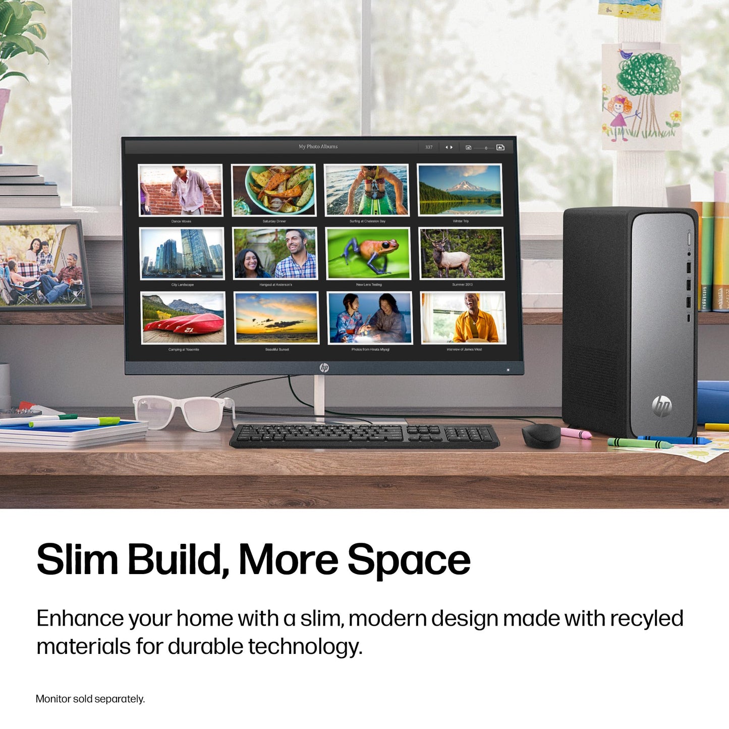 HP OmniDesk Slim Desktop PC, Intel Core i5-14400, 8 GB RAM, 512 GB SSD, Intel UHD Graphics 730, Windows 11 Home, Microsoft Copilot, Meteor Silver, S03-0012 (2026)