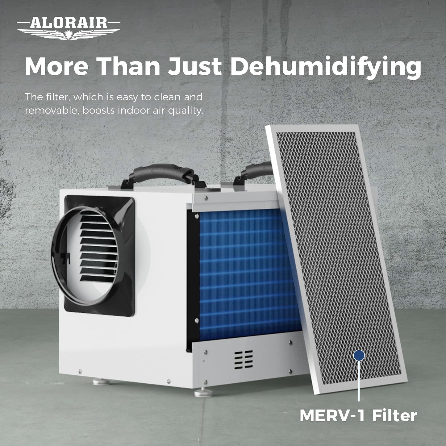 ALORAIR 120 PPD Wi-Fi Dehumidifier for Crawl Space, Basement, and Commercial Use, 2026 Energy Star APP Control, Auto-Defrost Crawlspace Dehumidifiers