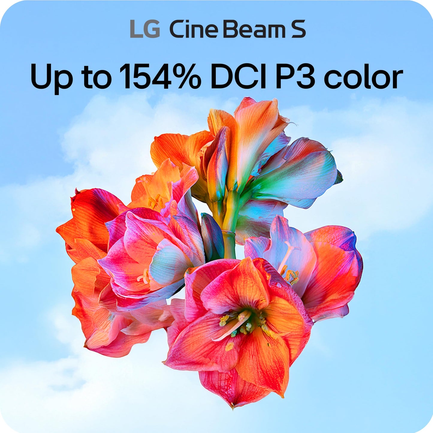 LG CineBeam S PU615U 4K UHD Ultra Short Throw Smart Projector, Auto Screen Adjustment, up to 100” Projection, up to DCI-P3 154%, 450,000:1 Contrast, Speakers with Dolby Atmos, HDR10, HDMI, USB, HID