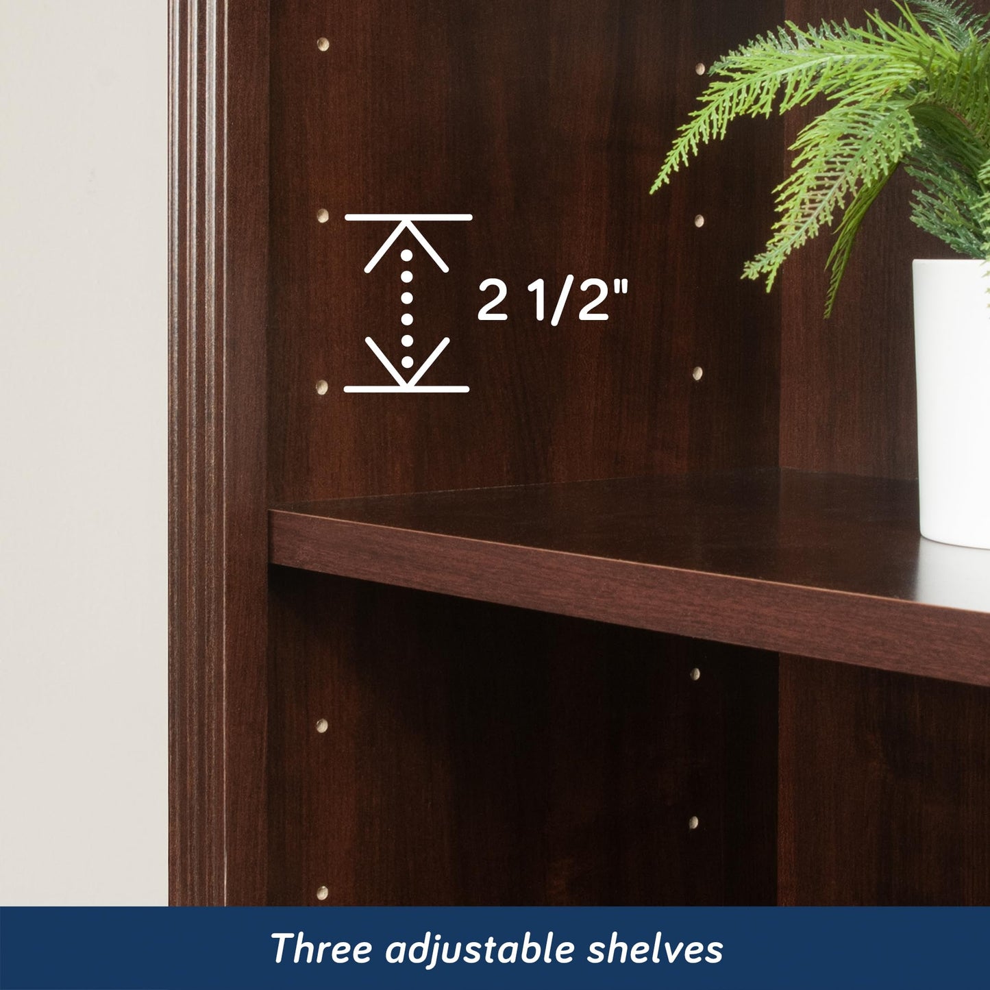 Sauder Miscellaneous Storage Bookcase, Select Cherry Finish