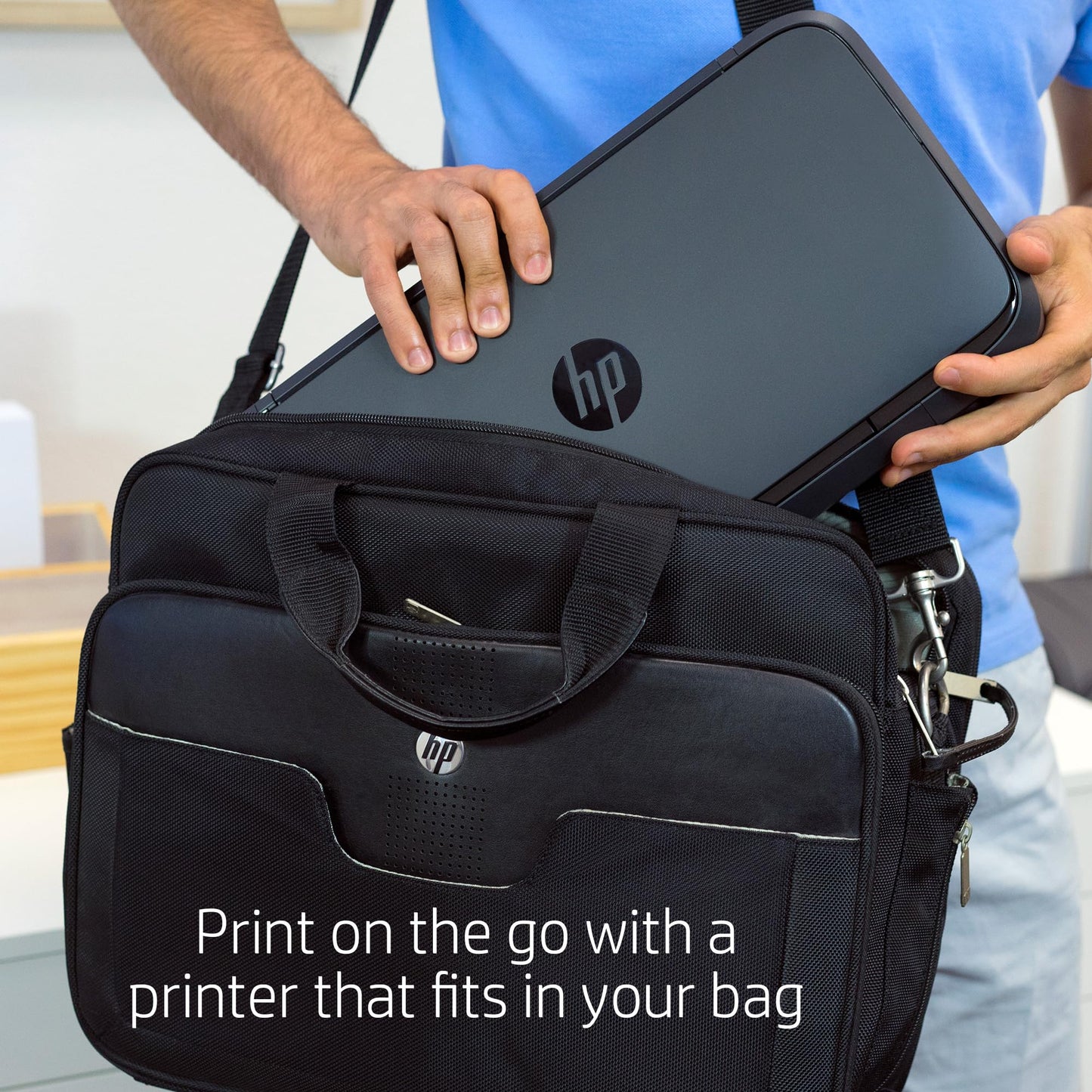 HP OfficeJet 200 Wireless Mobile Printer - Black, Battery Included (CZ993A)