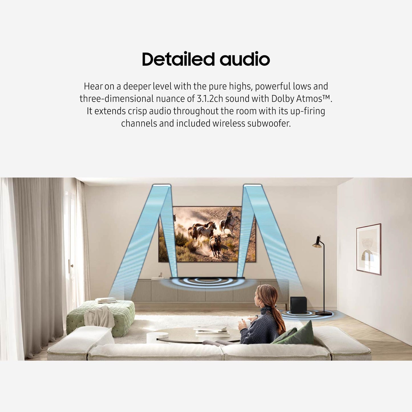 SAMSUNG S800D 3.1.2ch Soundbar w/Wireless Dolby Atmos Audio, Ultra Slim Design, Q-Symphony, SpaceFit Sound Pro, Adaptive Sound, Game Mode Pro with Alexa Built-in, HW-S800D/ZA