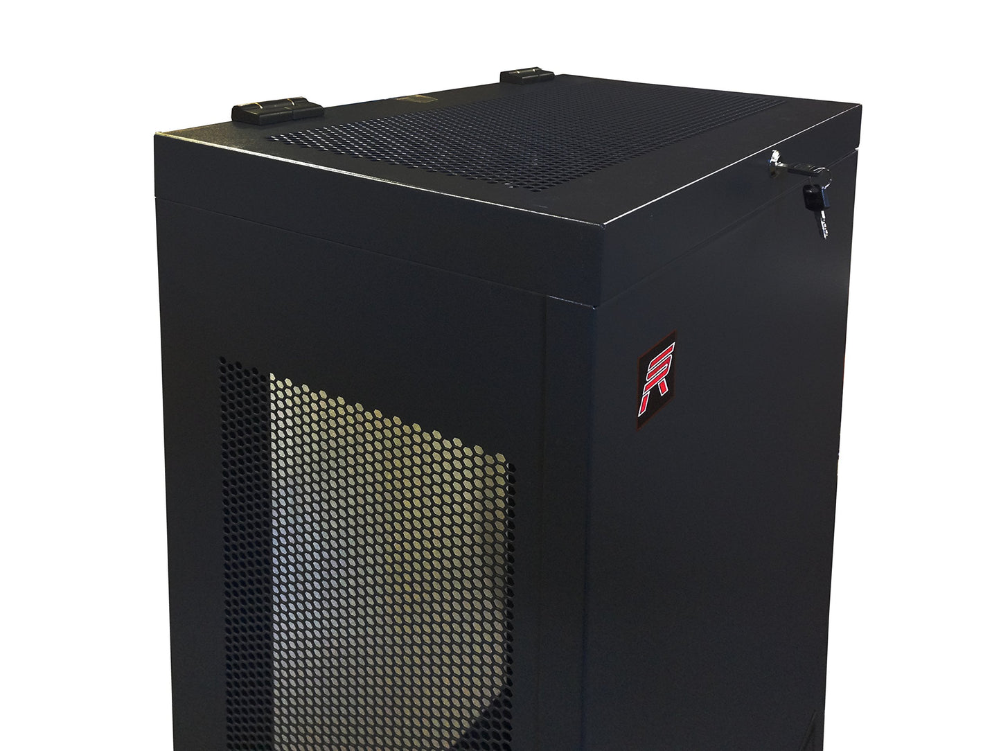6U Vertical Wall Mount Server Rack Cabinet, 19 Inch Network Enclosure, 35" Full-Length Capacity, Mesh Door, Space-Saving Rack for Switches, Routers, Patch Panels
