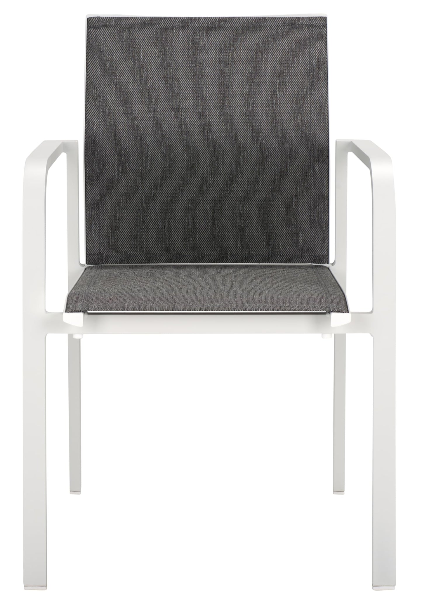 SAFAVIEH Outdoor Patio Furniture Dexter White Armchair Set of 2 (Fully Assembled)