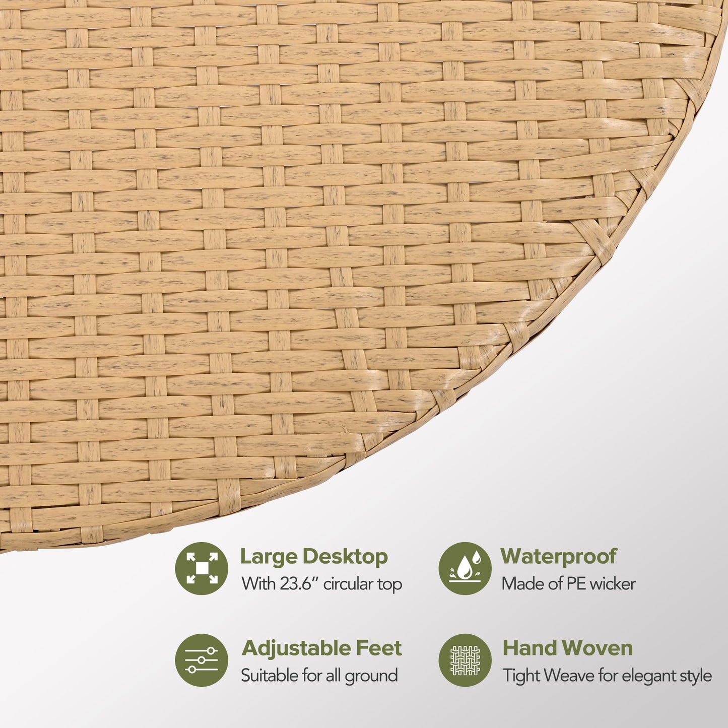 Merax 7 Pieces Rattan Outdoor Patio Furniture Set, All-Weather Sectional Sofa Set with Thick Cushions and Pillows, Freely Combined Conversation Sets for Garden Backyard Balcony (Brown)