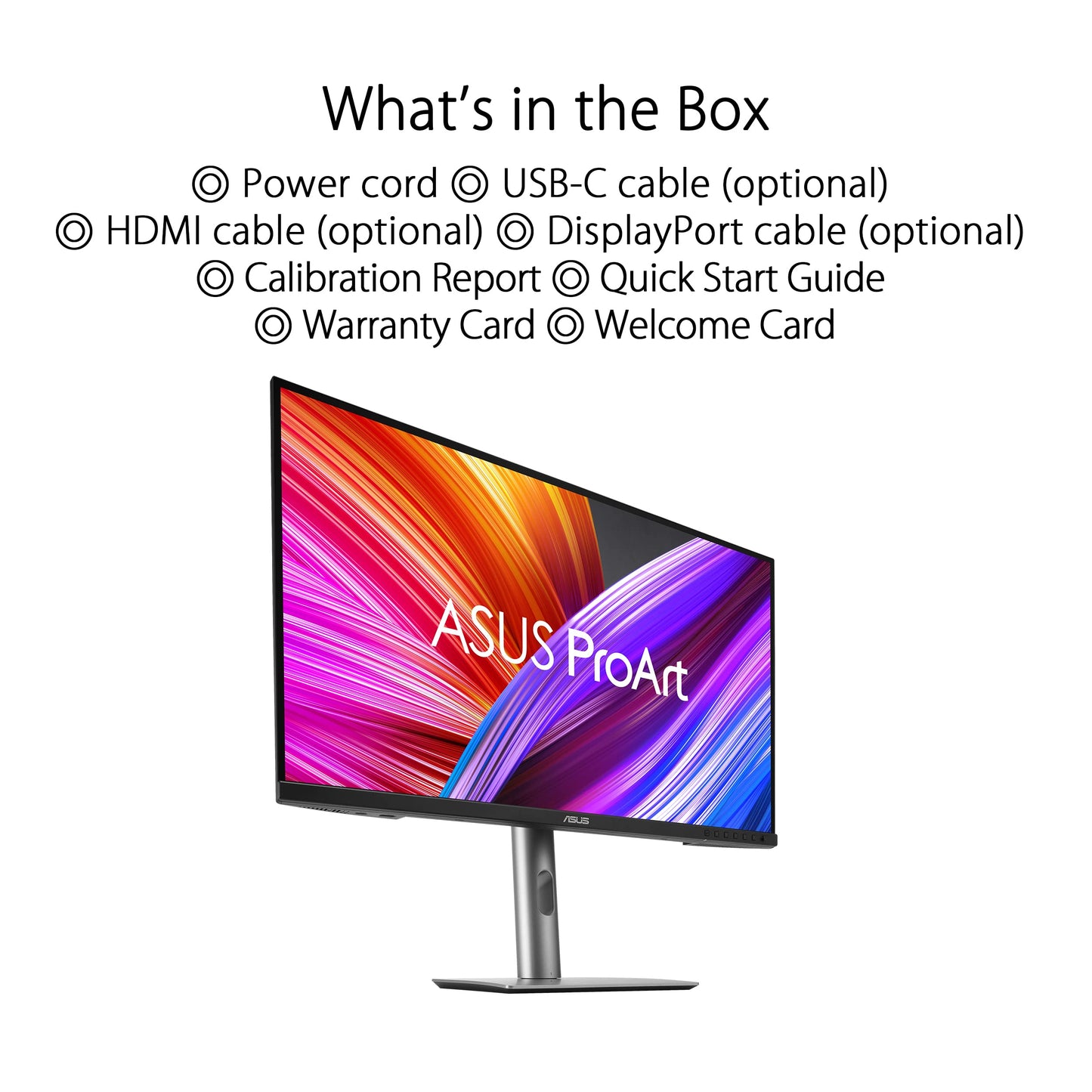 ASUS ProArt Display 27” 4K HDR Professional Monitor (PA279CRV) - IPS, UHD (3840 x 2160), 99% DCI-P3/Adobe RGB, ΔE < 2, Calman Verified, USB-C PD 96W, DisplayPort, Daisy-Chain, Ergonomic, 3yr Warranty