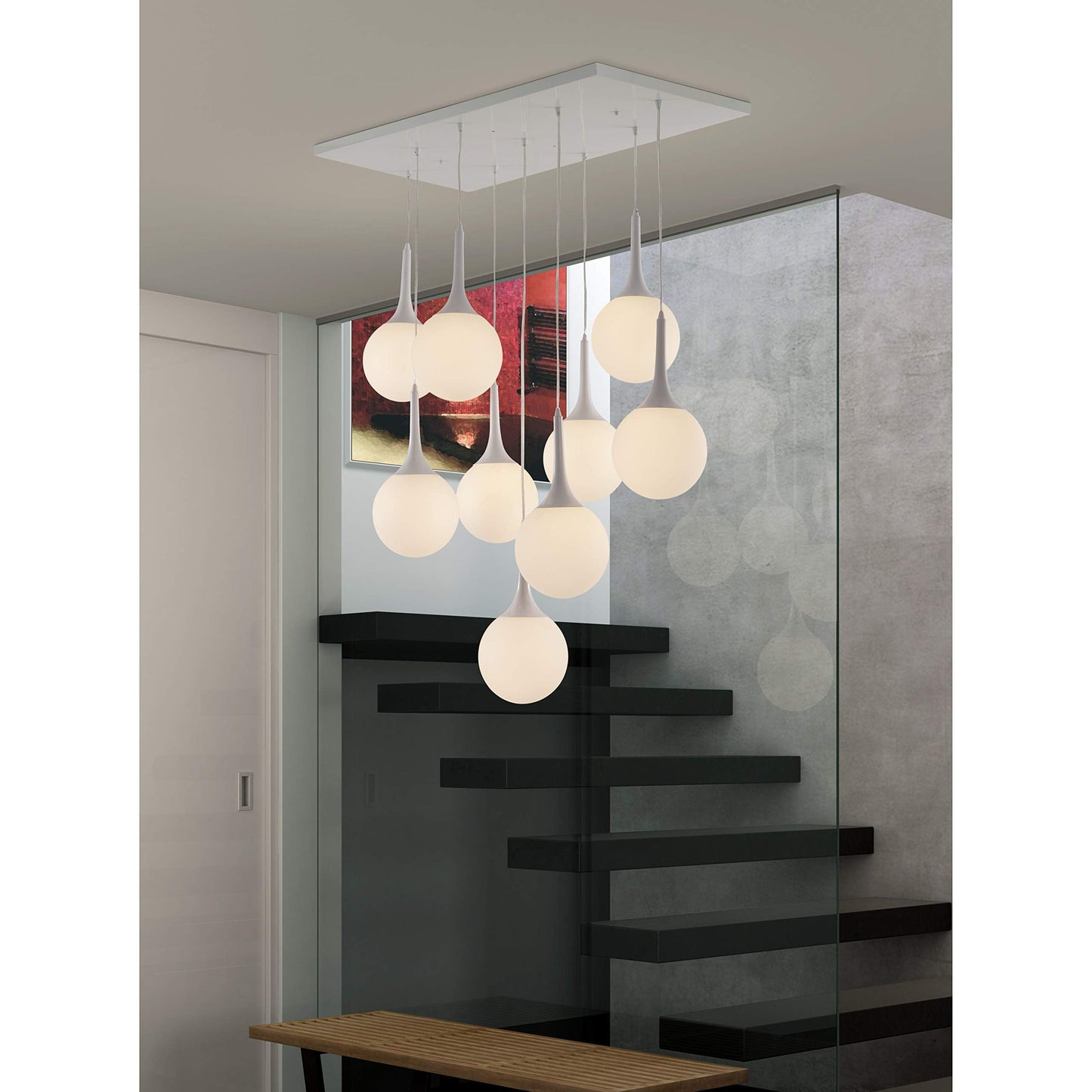 Zuo Epsilon Ceiling Lamp Alloy Steel White Model 50088