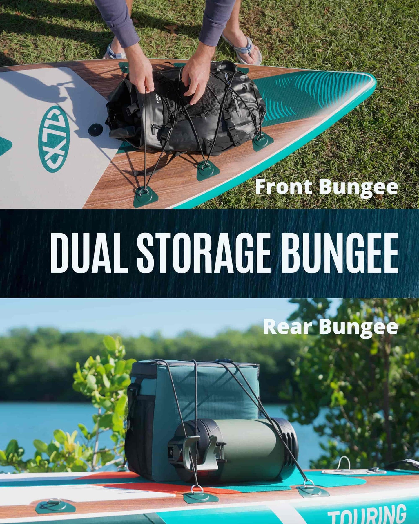 ZLX 11'6" Extra Wide Inflatable Paddle Board, Touring Stand Up Paddleboard, Fast-Tracking SUP for Long-Distance, Stable Center Fin, Portable Backpack & Accessories for Adults, 500lb/3 People/Family