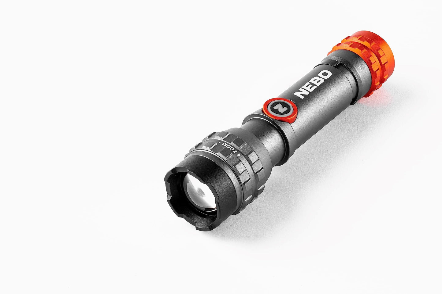NEBO Davinci 450L Flex Flashlight, 450 Lumens, Durable Plastic, 4 Light Modes, Gray, Model NEB-FLT-1046