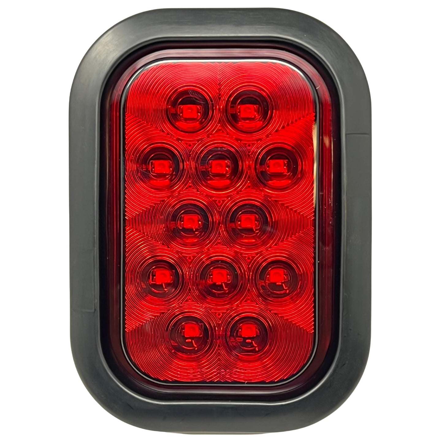All Star Truck Parts 12V LED Stop/Turn/Tail Light Kit, 5in x 3in, Red, IP67 Waterproof, for Tow Truck, Semi Trailer, RV, Bus