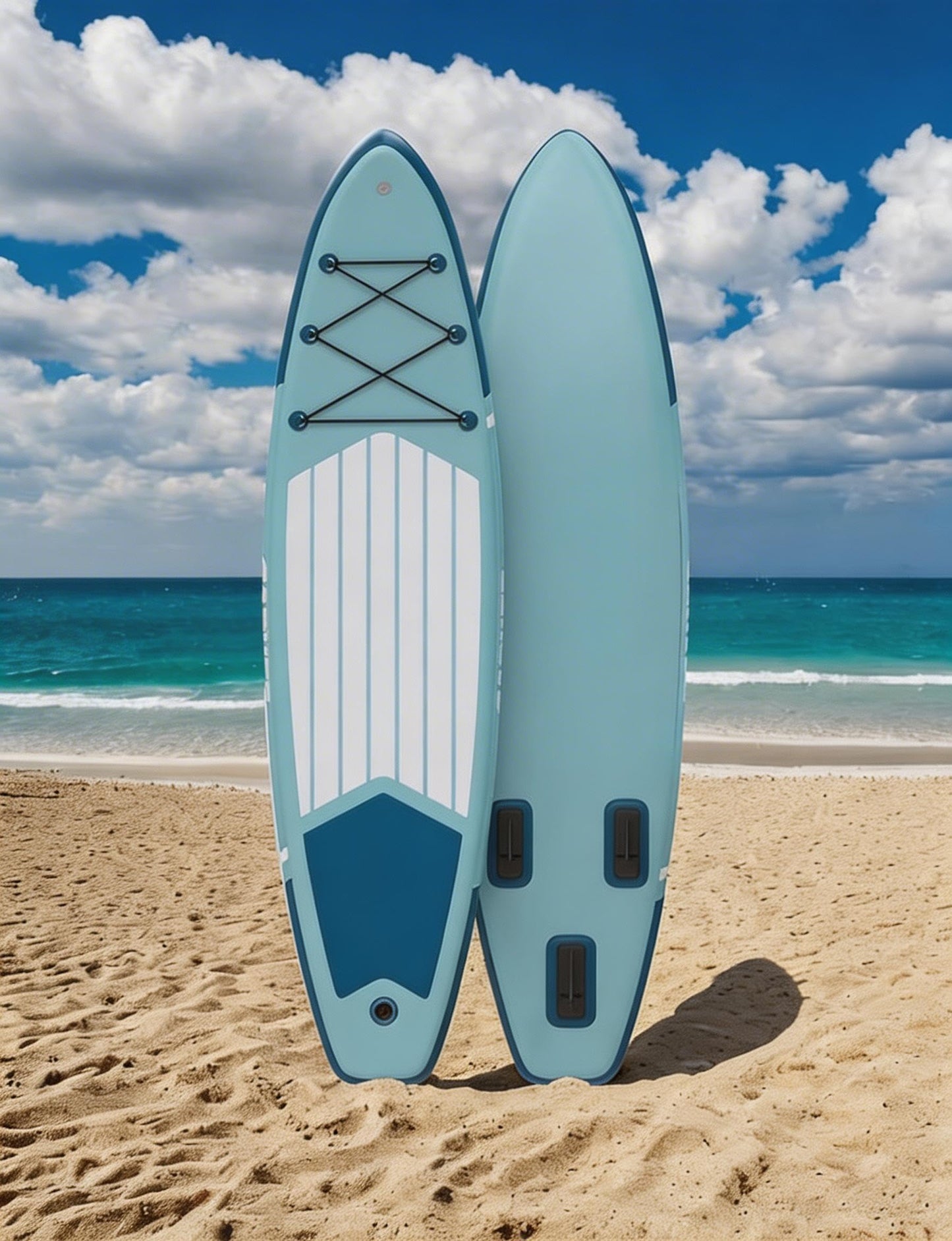 Ultra-Stable 10.6ft Inflatable Stand-Up Paddle Board for Adults, Non-Slip Deck, Camera Mount, 400lb Capacity, Kayak D-Rings, Portable SUP for Yoga & Fishing
