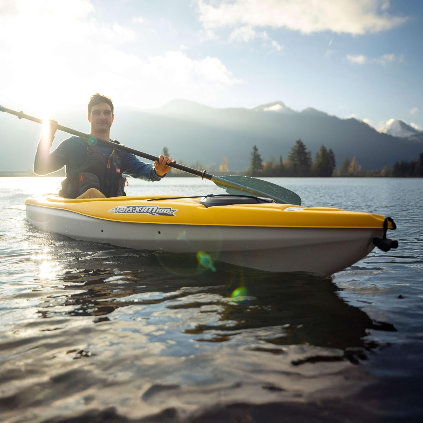 Pelican Maxim 100X Recreational Kayak - Sit-in - Lightweight one Person Kayak - 2023 Version - 10ft