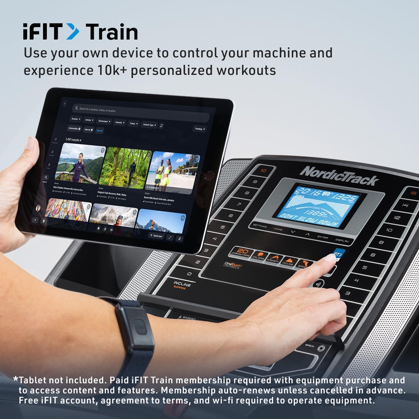 NordicTrack T 6.5 S; Treadmill for Running and Walking with 5” Display and SpaceSaver Design