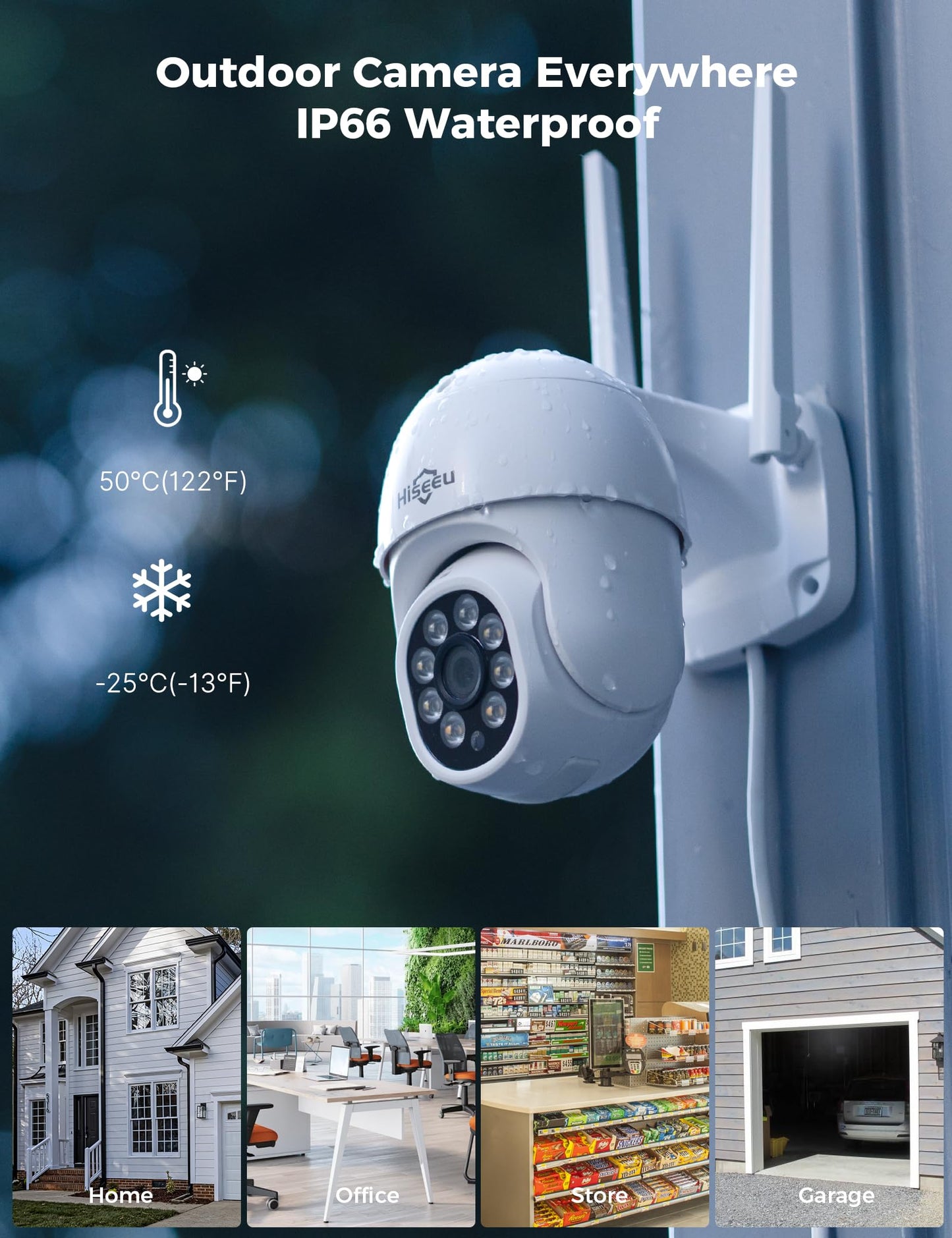 Hiseeu 5MP Wireless Security Camera System, 8PCS PTZ & Bullet Cameras with 3TB HDD, WiFi Pro & Plug-in Connection, IP66 Waterproof, Smart Motion Alerts, Long-Range Signal, 24/7 Surveillance NVR Kit
