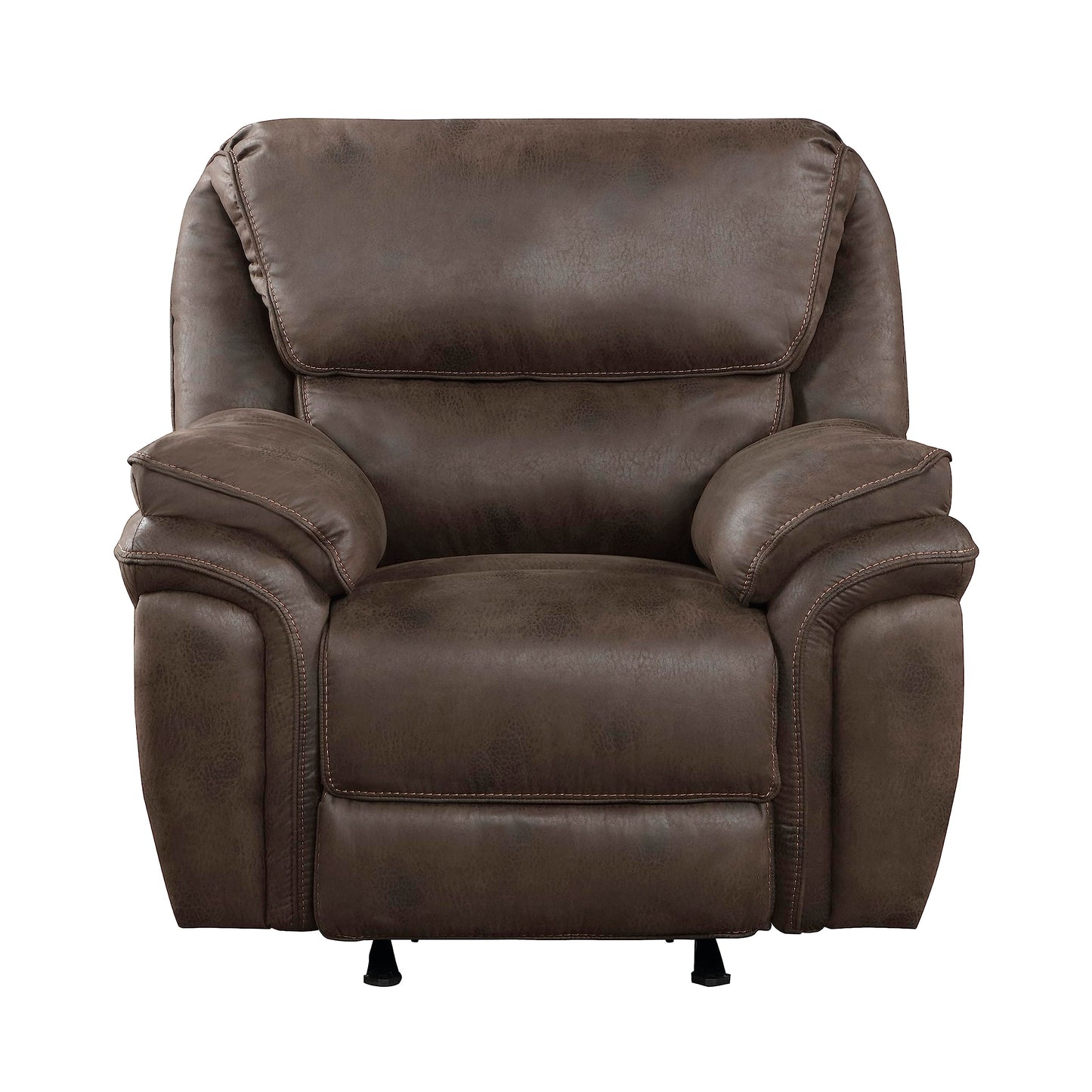 Lexicon Dorritt Microfiber Manual Rocker Reclining Chair, Brown