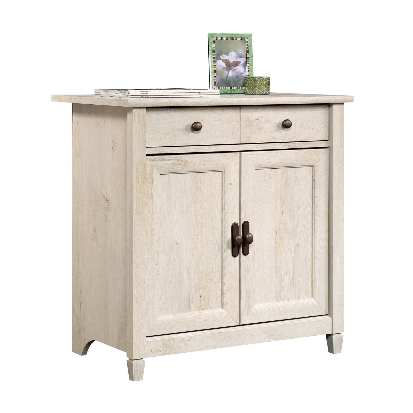 Sauder Edge Water Accent Storage Cabinet with Doors, Utility Cabinet, in Chalked Chestnut finish