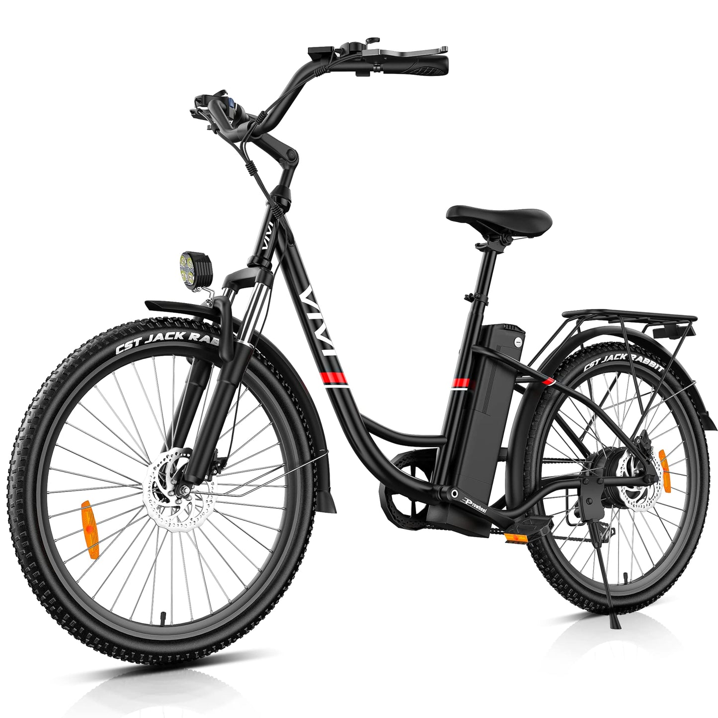 Vivi Electric Bike for Adults 500W Peak Ebike with Removable Battery, 26'' Electric Commuter Bike 19.8 MPH & 50 Miles Adult Electric Bicycles with Cruise Control, LCD Display, SGS Certified to UL2849