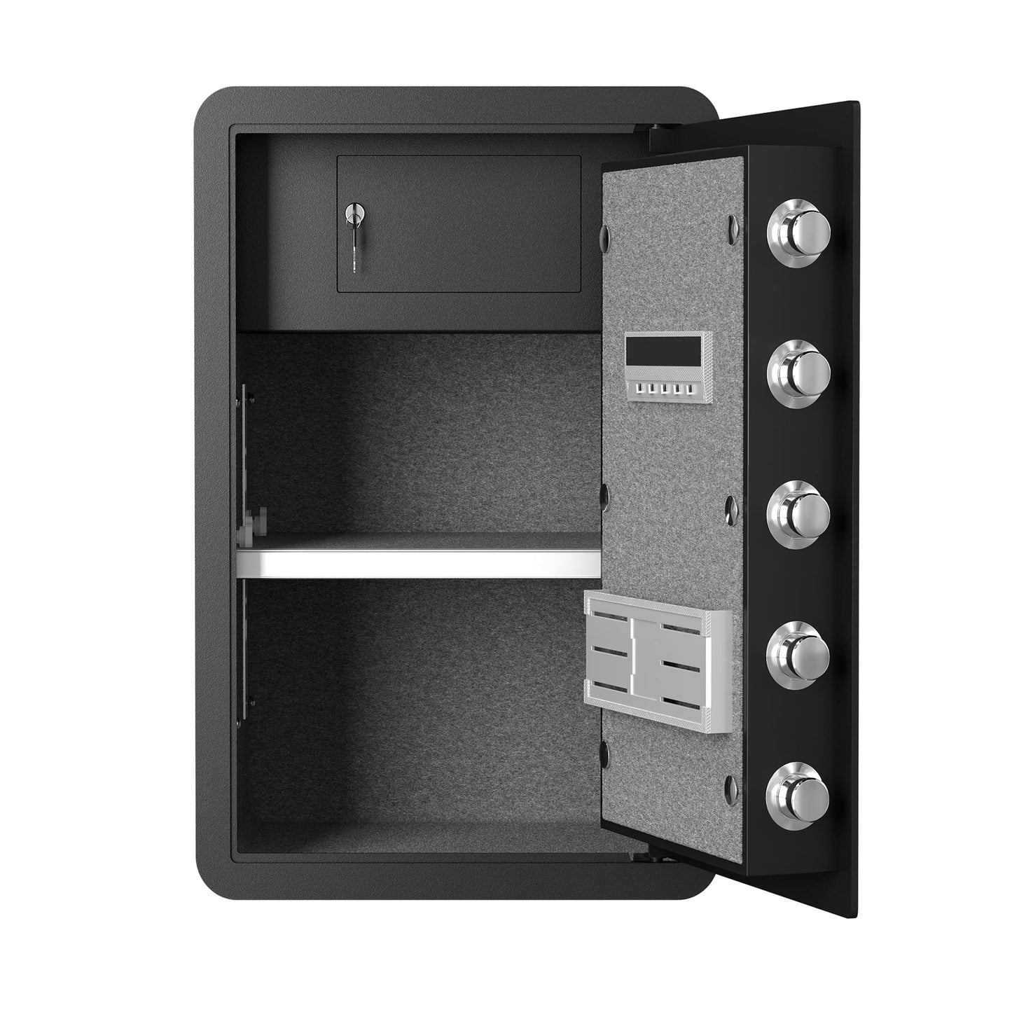 GOWE High Security Super Large-Sized Safe Box with Fireproof and Waterproof Bag, 4.0 Cub Feet Safe with Electronic Password Lock,Safe with Private Inner Cabinet for Home,Office and Hotel