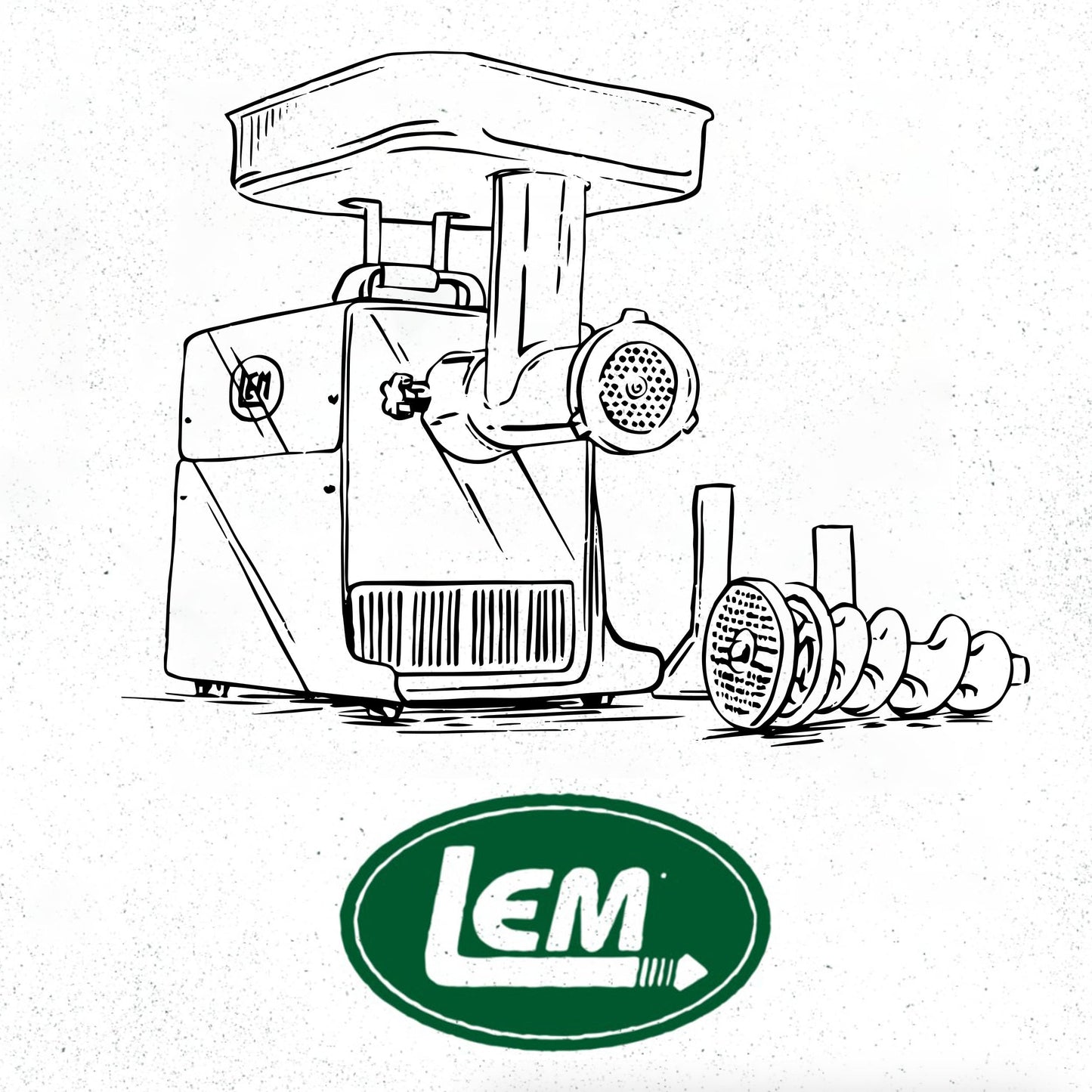 LEM Products BigBite #32 Meat Grinder, 1.5 HP Commercial-Quality Stainless Steel Electric Meat Grinder for Professional and Home Use, Heavy-Duty Food Processor for Grinding, Sausage Stuffing, Cooking