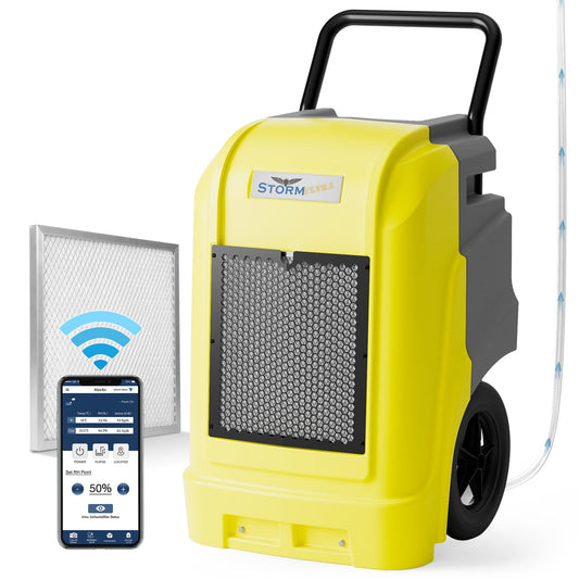 ALORAIR Commercial Dehumidifier with Pump Drain Hose, 190 Pints Smart WiFi Industrial Dehumidifiers Large Capacity for Basements, Garages, Mall & Job Sites, 6 Years Limited Warranty