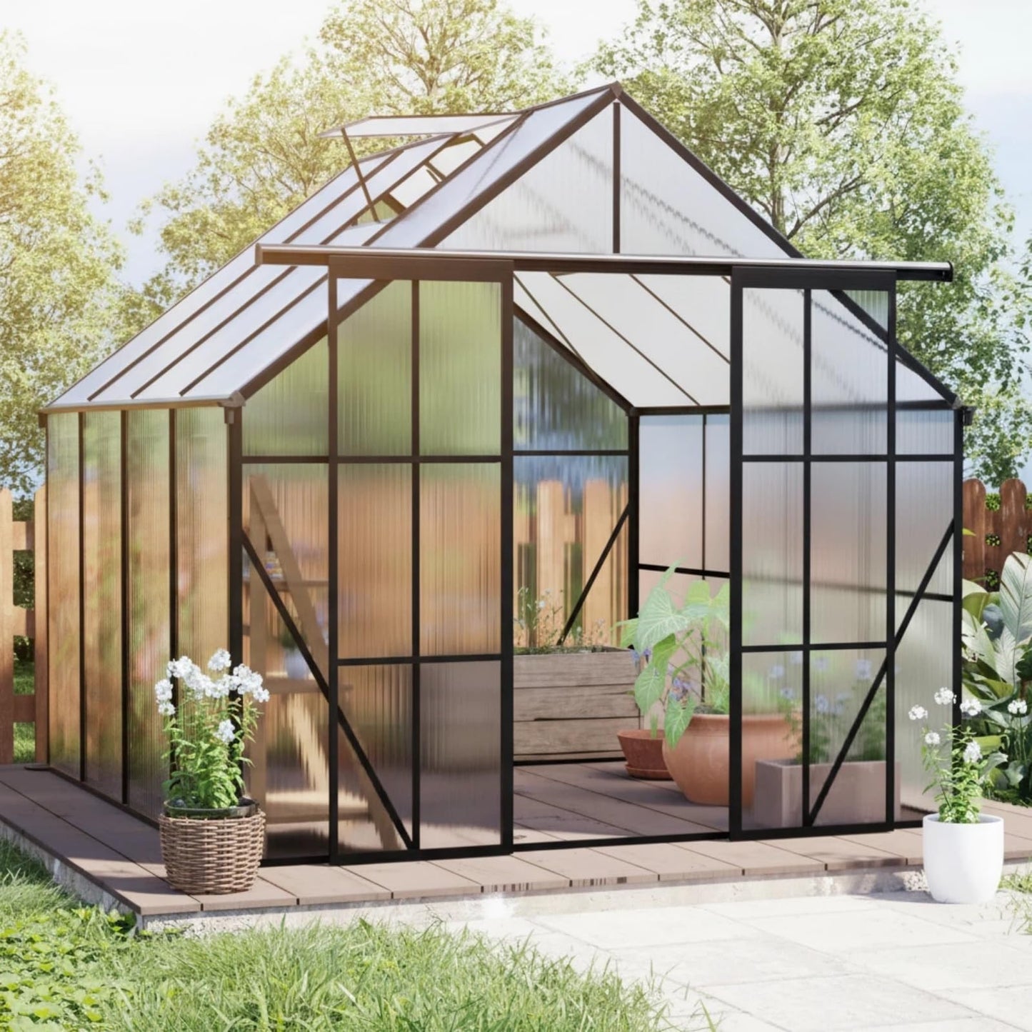 TrygoalGreenhouse, Walk-in Polycarbonate Greenhouses