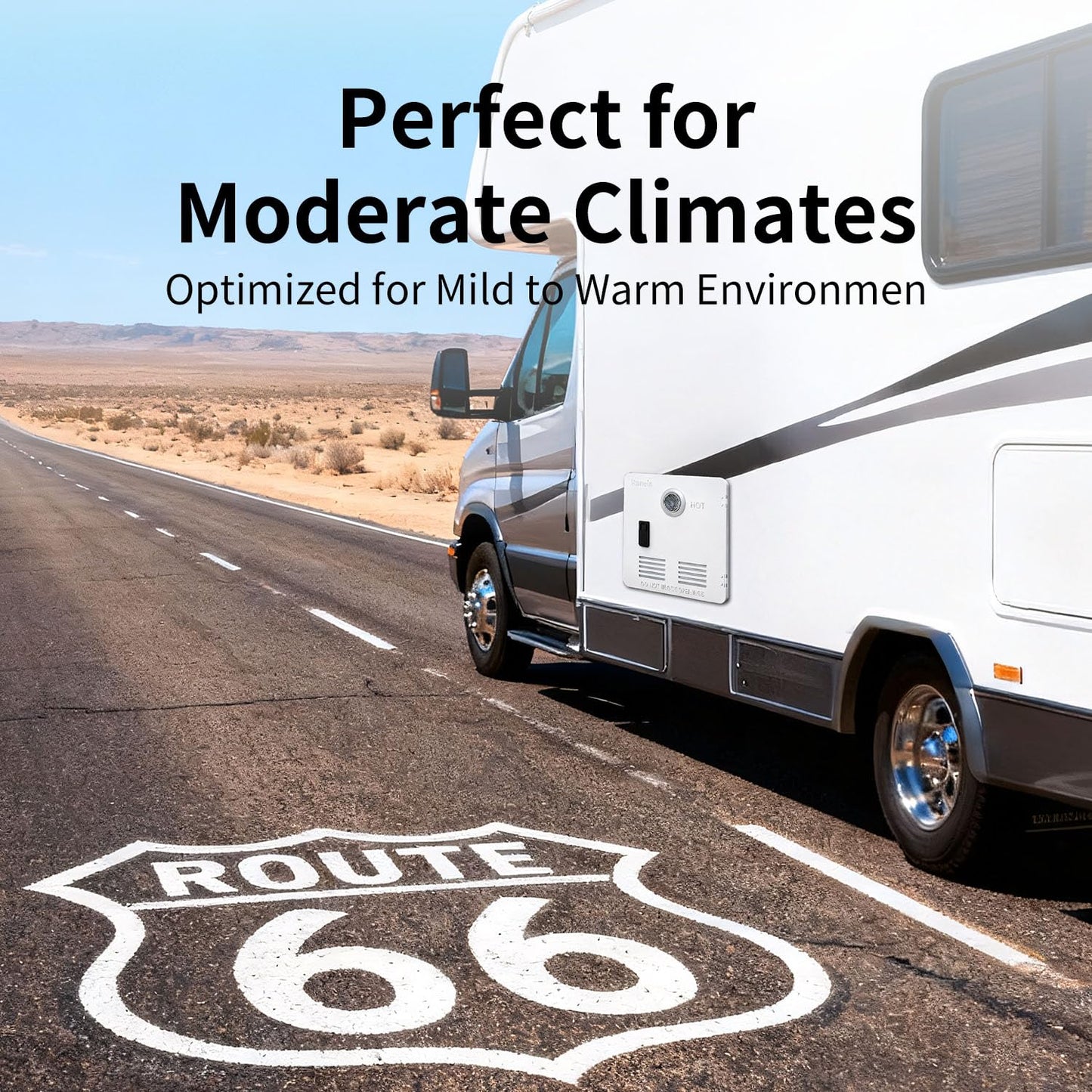 Ranein On-Demand RV Tankless Water Heater, with 15×15 White Door & Remote Controller, High Altitude Ready, CSA Approved, Optimized for Summer Comfort Performance, Ideal for Moderate Use