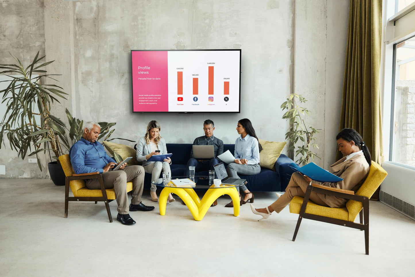 Promethean ActivPanelD 55" Commercial Digital Display, 4K UHD Non-Touch Digital Signage Screen for Announcements, Offices, Schools & Retail, Wall Mount Included, 3-Year Onsite Support