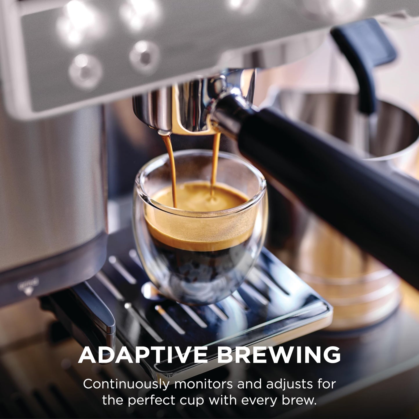 Ninja Luxe Café Premier 3-in-1 Espresso Machine, Drip Coffee, & Rapid Cold Brew | Built-in Coffee Grinder, Hands-Free Milk Frother, Assisted Tamper for Cappuccinos & Lattes | Gunmetal | ES601GM