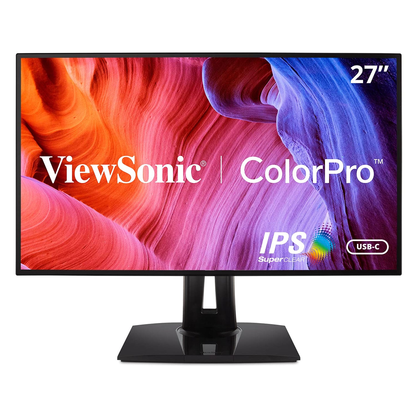 ViewSonic VP2768A 27 Inch 1440p ColorPro Monitor, IPS Display with 100% sRGB and Pantone Validated for Professional Photo Editing, Advanced Ergonomics, 90W USB-C, HDMI, and DisplayPort Daisy Chain