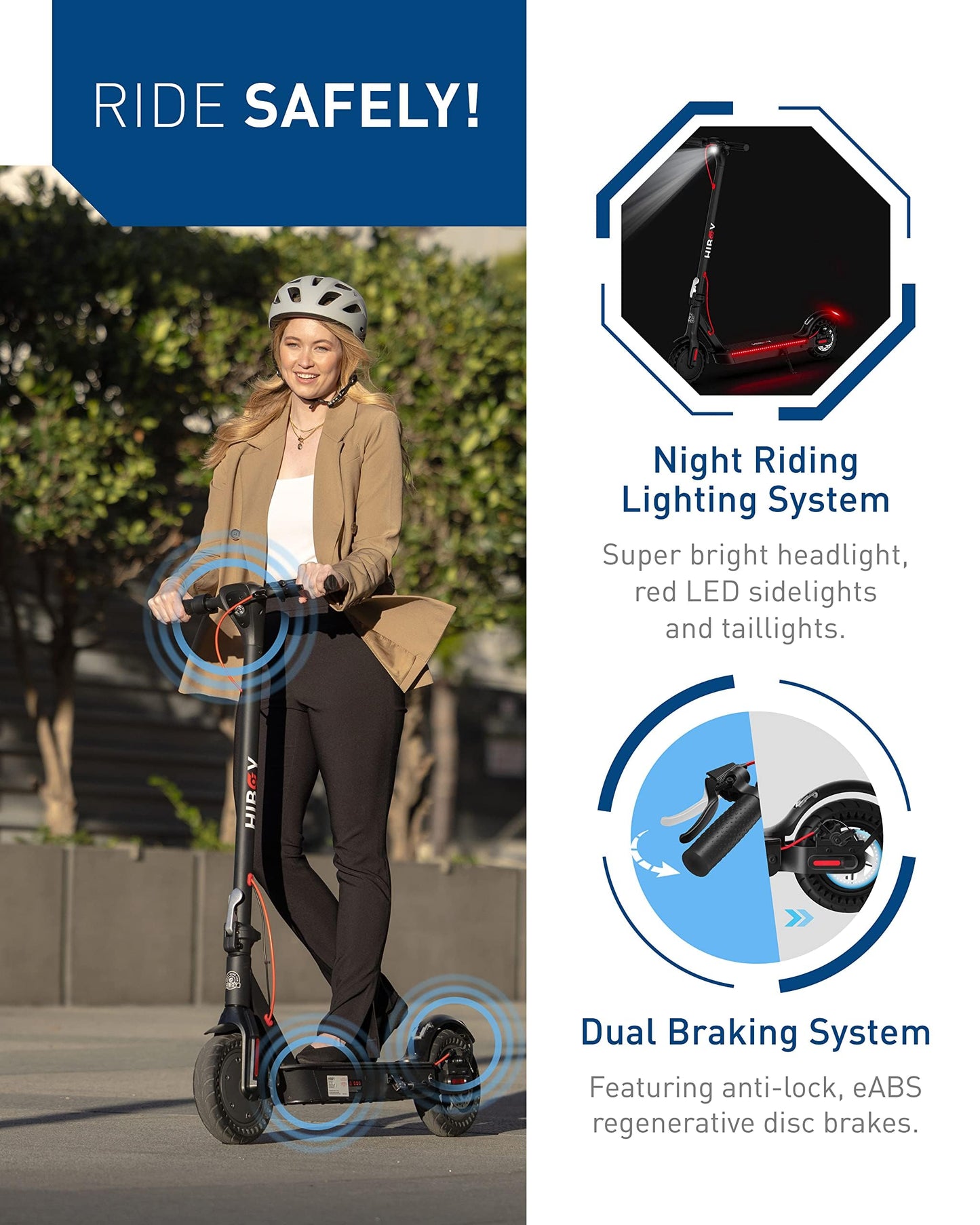Hiboy KS4 Pro Electric Scooter, 500W Motor (Max 750W), 10" Honeycomb Tires, 25 Miles Long Range 19 MPH Foldable Commuti Electric Scooter Adults with Hiboy APP