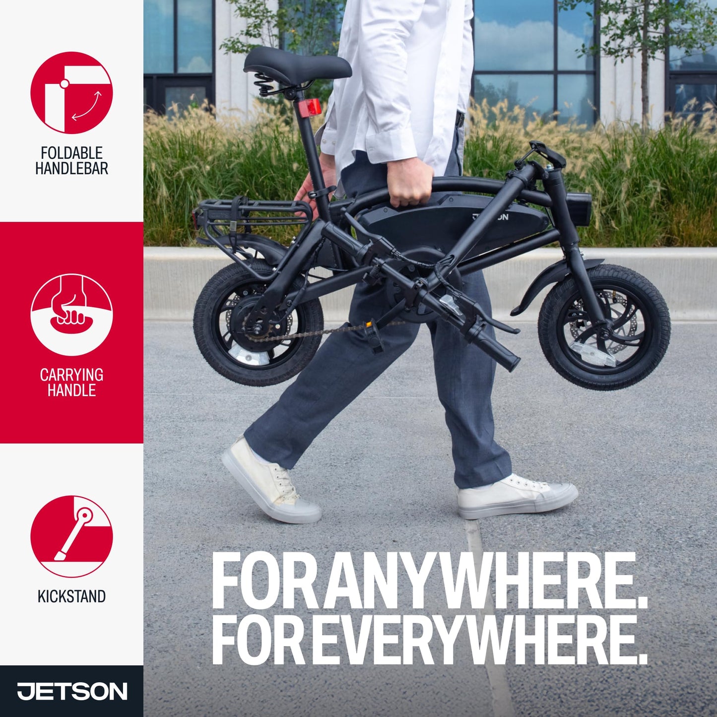 Jetson Axle X Electric 12" Bike, Black