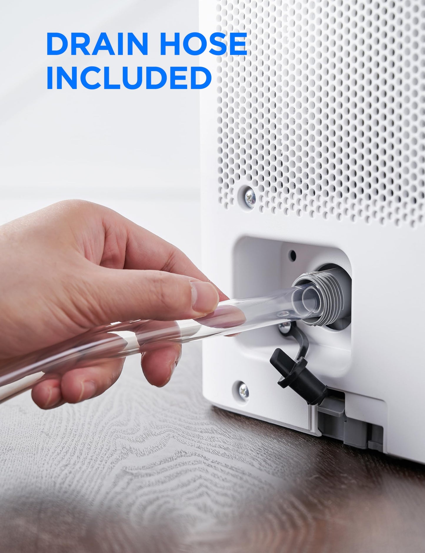Midea Cube 20 Pint Dehumidifier for Basement, Up to 1,500 Sq. Ft. dehumidifier with drain hose, ENERGY STAR Certificated, Smart Control, Compatible with Alexa, White
