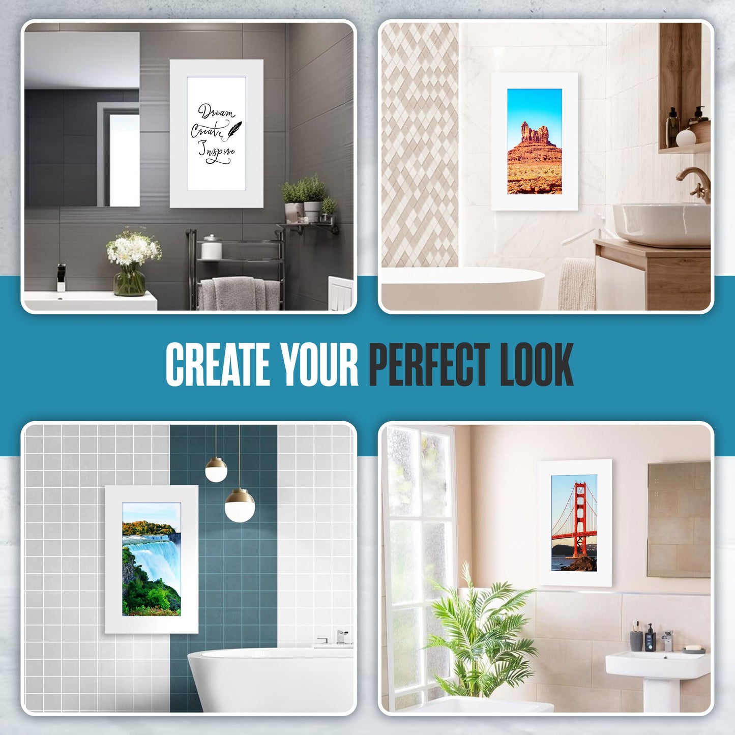 Houseables Medicine Cabinet No Mirror, Recessed Medicine Cabinet, Hidden In Wall Niche, Without Mirror, Picture Frame, Concealed, Built In, Between Stud Shelf Insert, For Bathroom Storage 14x24, 17x27