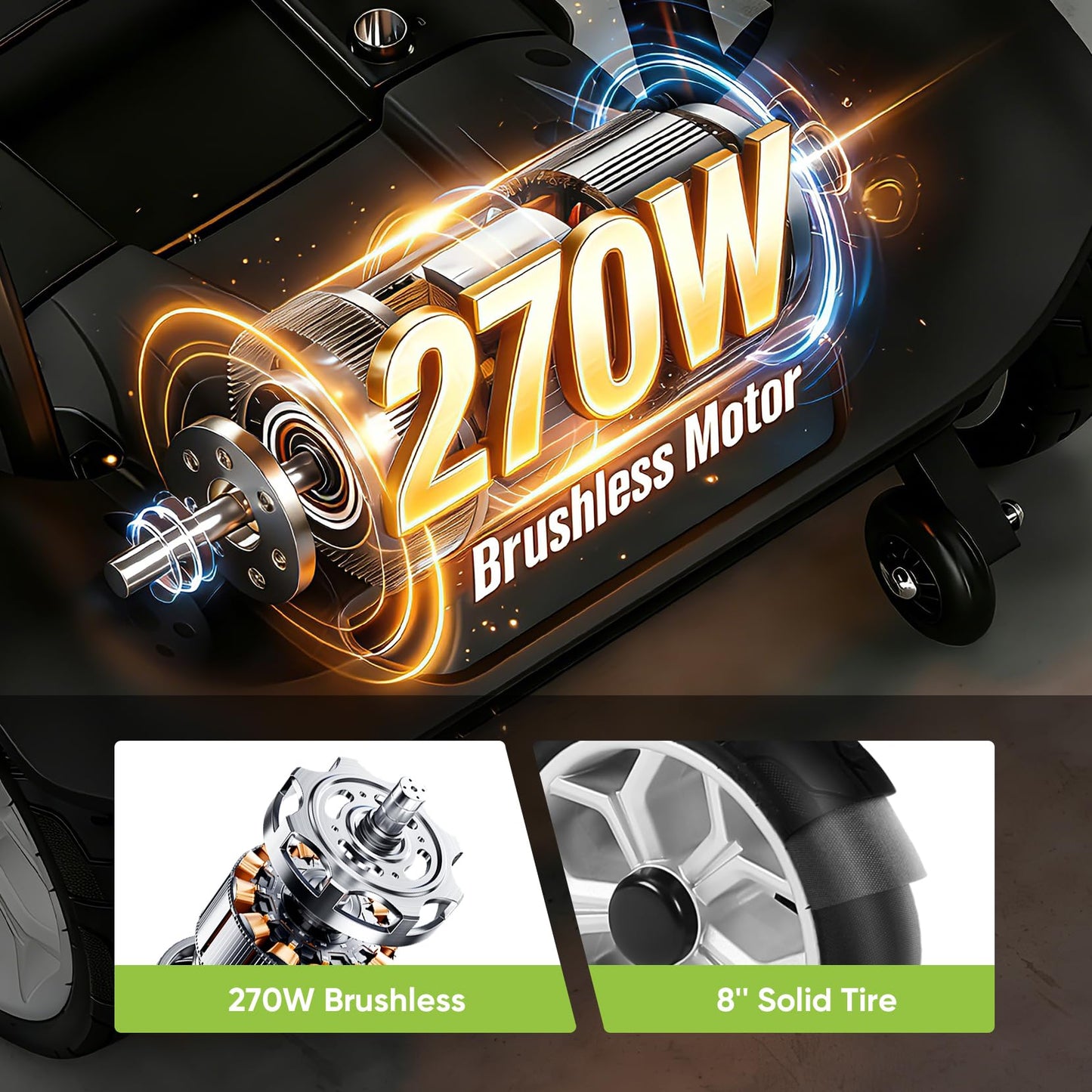 (2026 Upgrade) Lightweight Mobility Scooter for Seniors & Adults, Folding Mobility Scooters, 24.8 Miles Travel Foldable 4 Wheeler, Removable Lithium Battery, 300lb Capacity