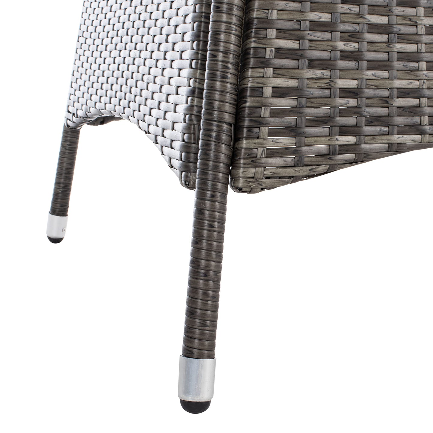 SAFAVIEH Outdoor Collection Challe Grey Brown/White Dining Set PAT7702C-3BX