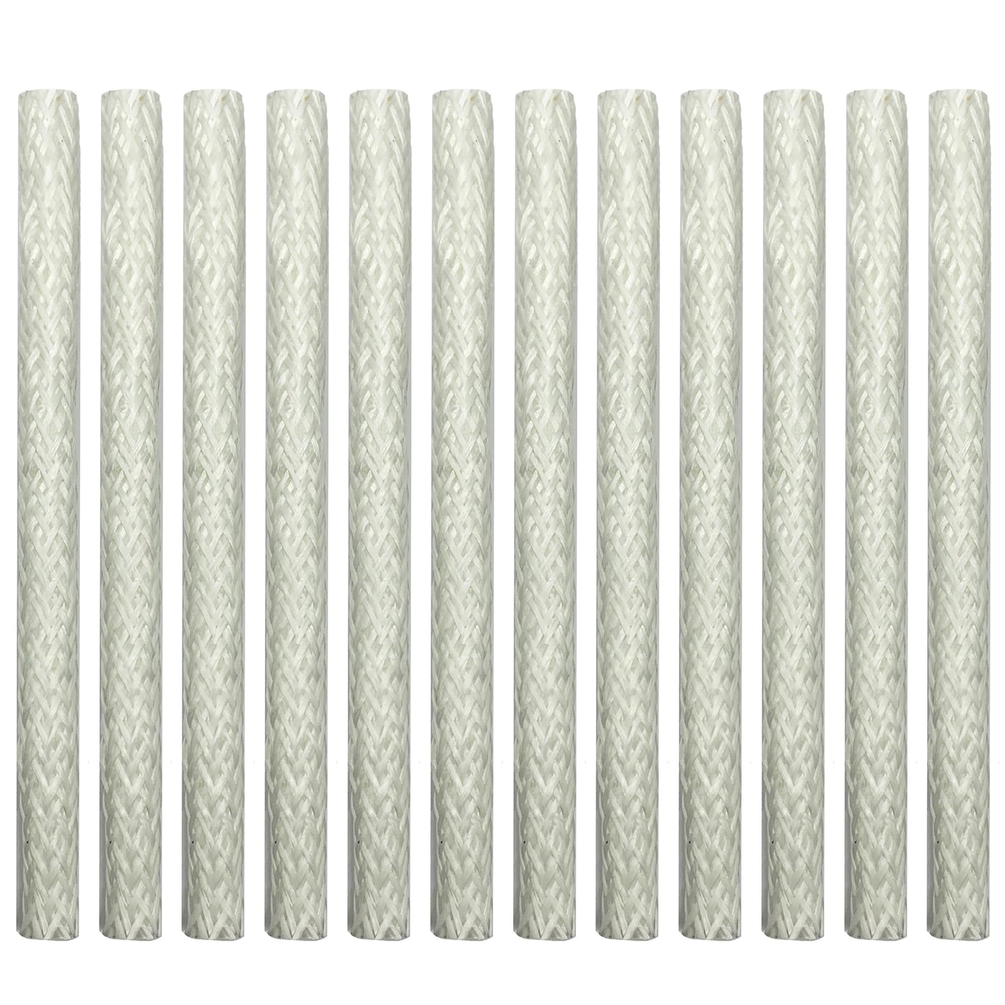 Seraphic Fiberglass Replacement Wicks for Tiki Torches, Pack of 12, 6 Inch, Ideal for Outdoor Use