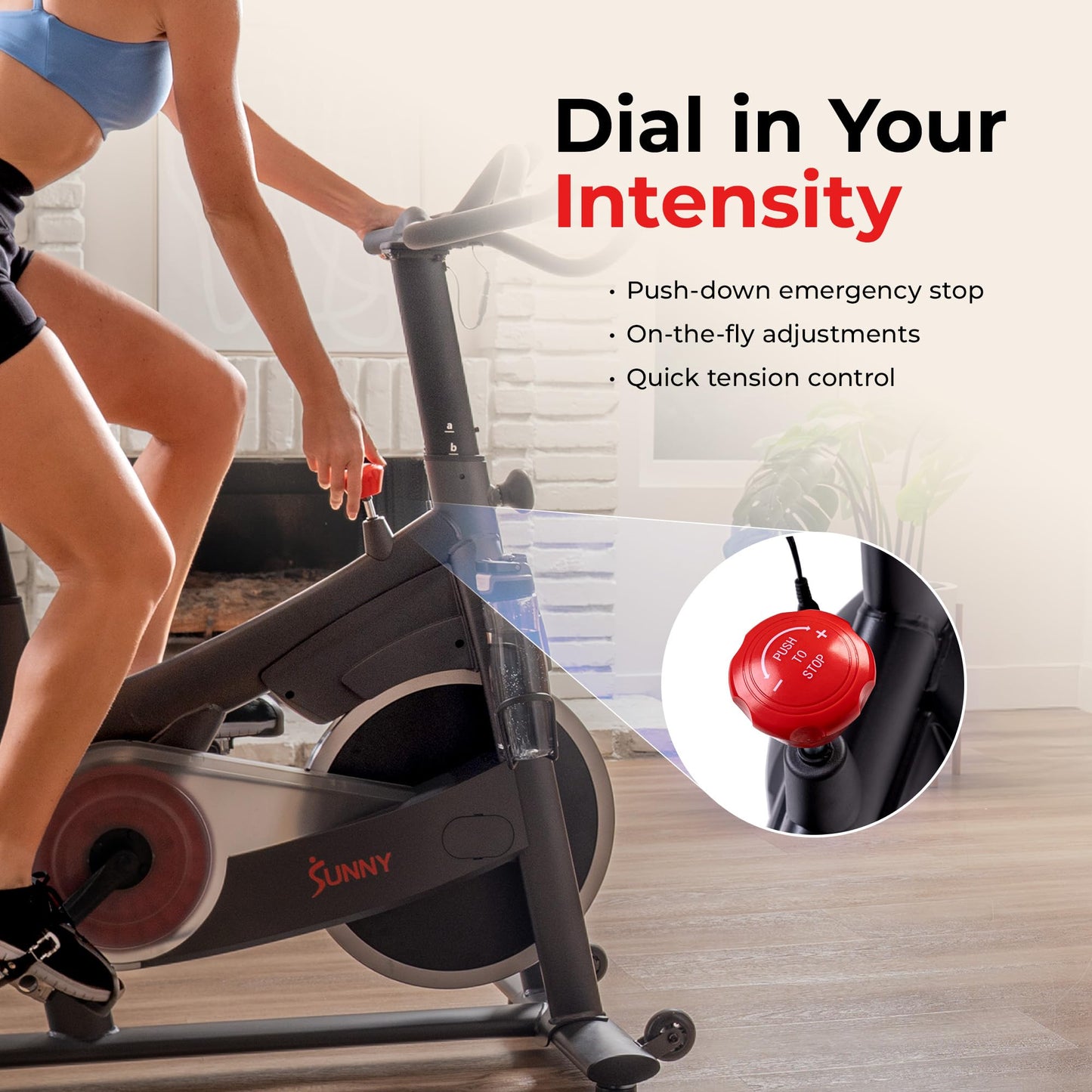 Sunny Health & Fitness Orion Smart Indoor Cycling Bike – Performance Magnetic Exercise machine with SunnyFit App, 29 LB Flywheel, 330 LB Capacity & Quiet Belt Drive