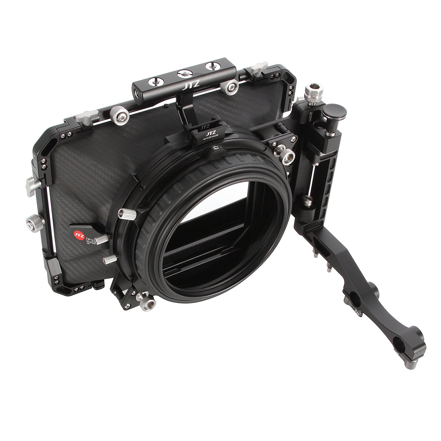 JTZ DP30 Cine Lens Carbon Fiber 4x4 Swing-Away Matte Box with 15mm/19mm Rod Rail Rig for Sony FS5 FS7 ARRI RED Canon C100 C200 C300 BM D Blackmagic BMPCC BMCC Pocket Cinema Panasonic Camera