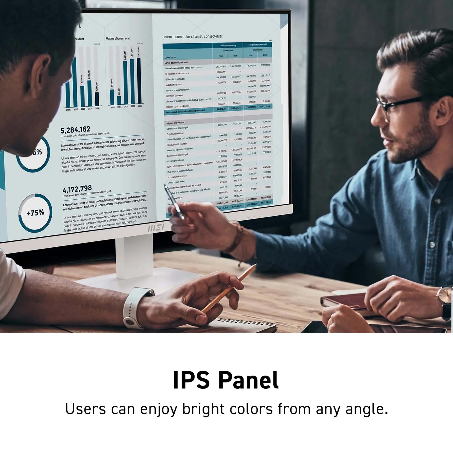 msi PRO MP273QW E2 AMZ 27-inch IPS 2560 x 1440 (QHD) Computer Monitor, 100Hz, Adaptive-Sync, HDMI, VESA Mountable, Tilt, Speaker, 1ms, White