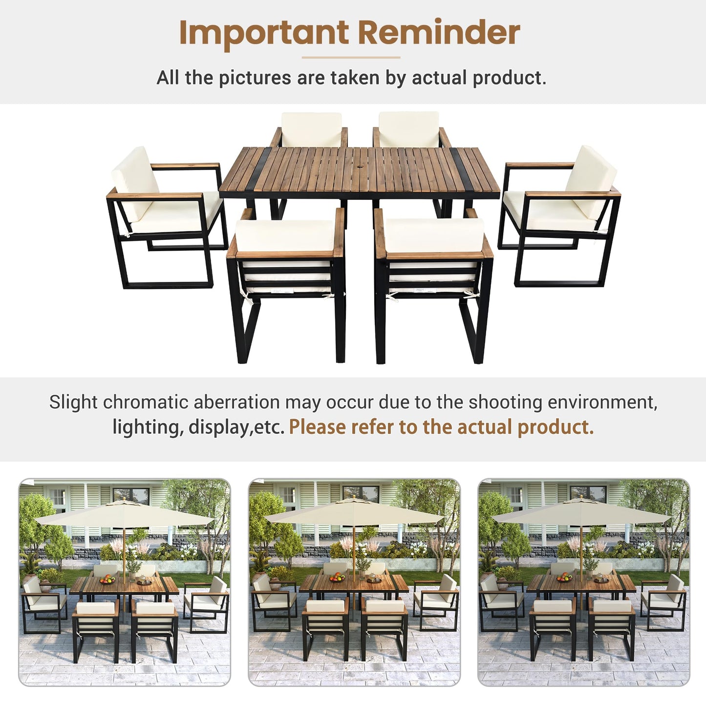 Outdoor Patio Sofa Set 4-Piece with Cushions, Woven Rope Design Seating, Acacia Wood & Steel Frame, Water-Resistant Fabric, 3-Seat Couch, Chairs & Dual-Layer Coffee Table for Garden Balcony, Beige