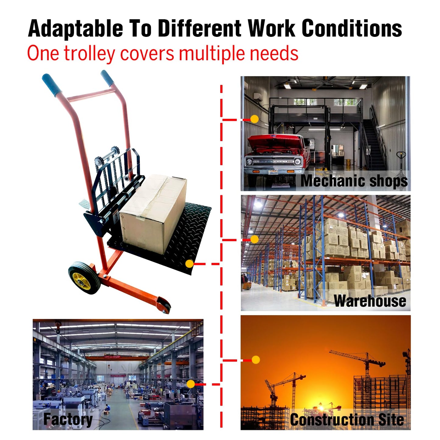 Hydraulic Material Lift Winch Stacker,440 Lbs Pallet Truck Dolly,Lift Table,Compact & Portable Hydraulic Winch for Construction,Warehousing,and DIY Projects