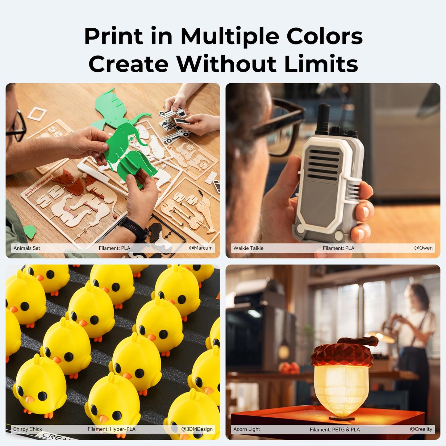 Creality K2 Plus Combo 3D Printer, Multi-Color 3D Printer with CFS, 600mm/s Max High-Speed, Fully Assembled Auto Leveling and Dual AI Camera, 13.78 * 13.78 * 13.78 Inch