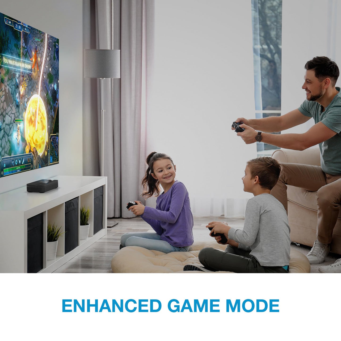 Optoma ML1080UST 1080p Photon Go Ultra Short Throw Full HD LED Triple Laser DLP Google TV Smart Projector