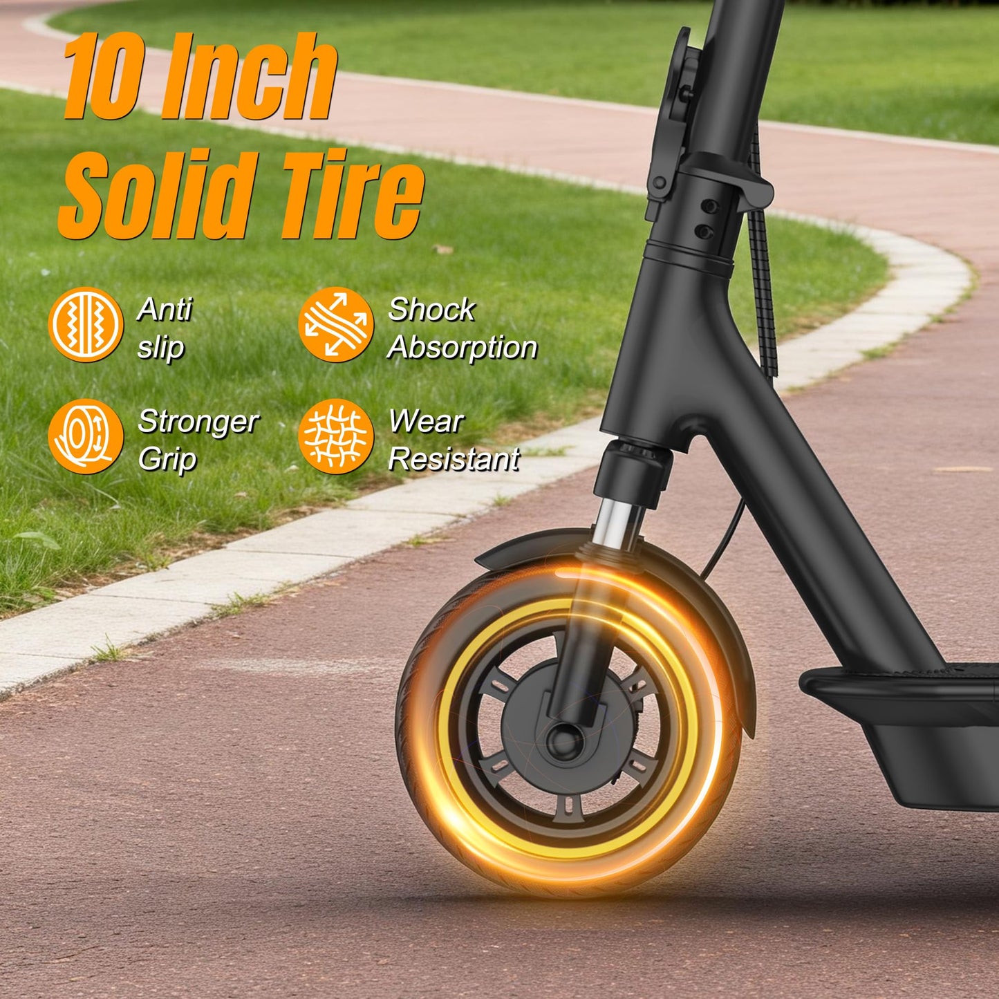 VOLPAM 10''/11''Electric Scooter with Dual Suspensions, 19/22MPH, 500W/800WMotor, 60/40/31/23Miles Long Range, Dual Braking, Max Load 264 lbs