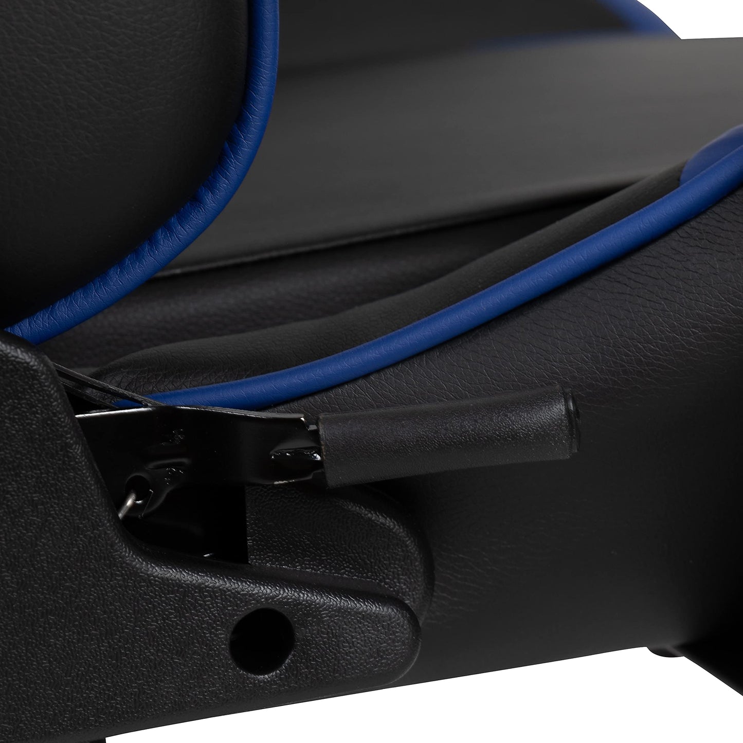 Flash Furniture X20 Gaming Chair Racing Office Ergonomic Computer PC Adjustable Swivel Chair with Fully Reclining Back in Blue LeatherSoft
