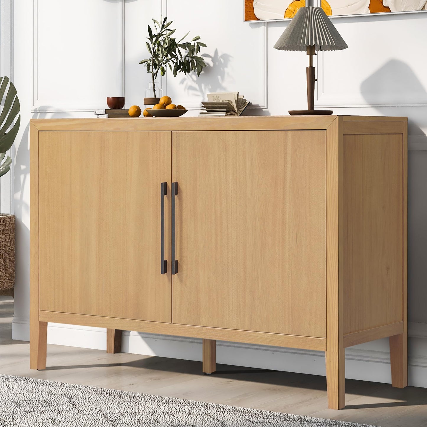 Merax Modern Wood Buffet Sideboard with 2 Doors
