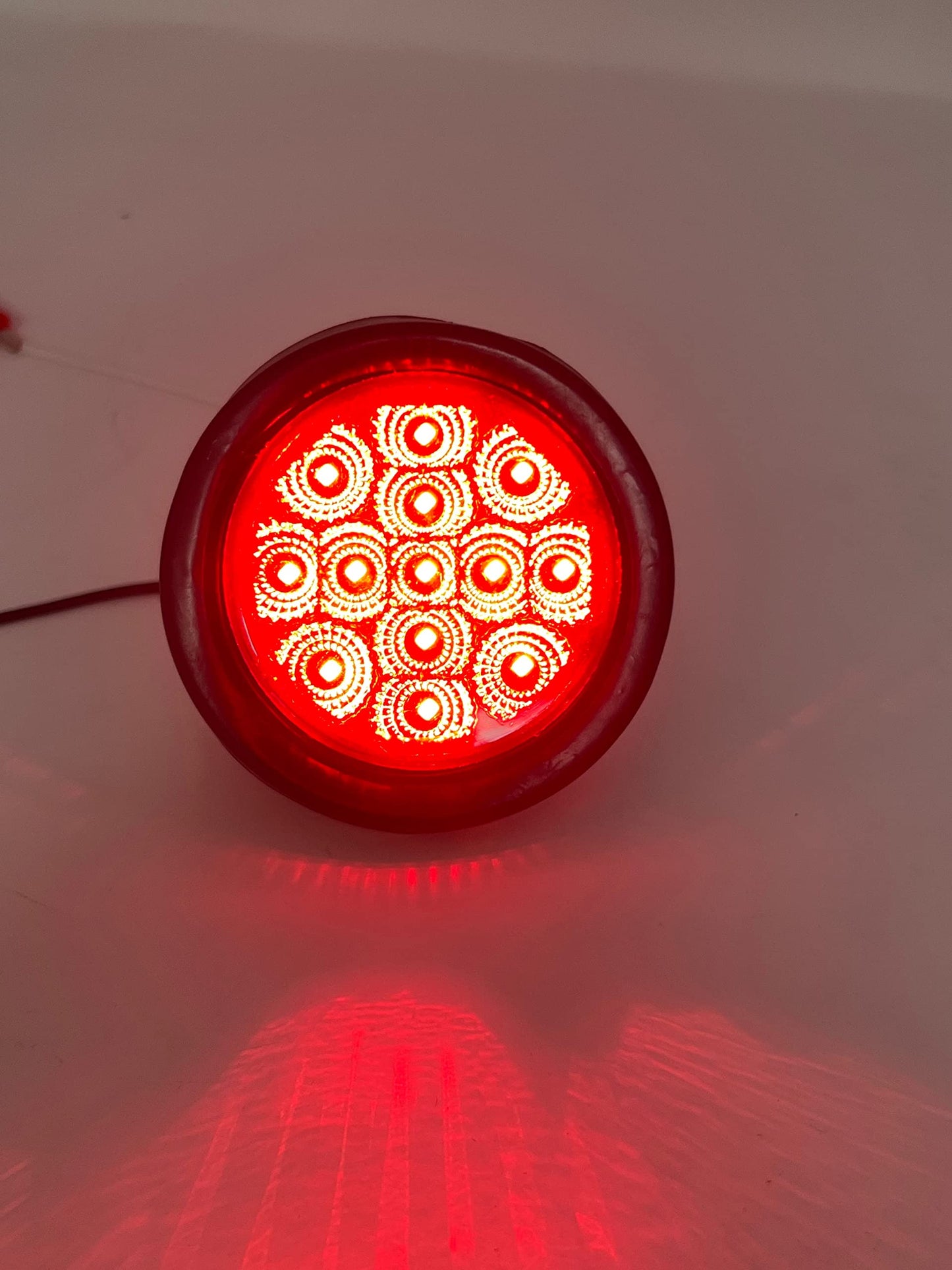 All Star Truck Parts 10x LED Clearance Side Marker Lights Kit 2.5in Round Red 13 Diodes Waterproof Model ASA2513R10