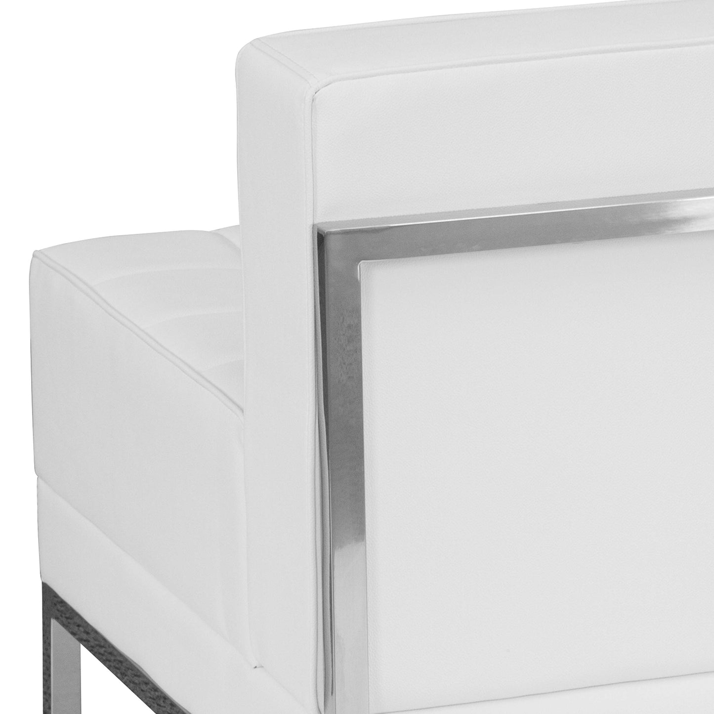 Flash Furniture HERCULES Imagination Series Contemporary White LeatherSoft Middle Chair