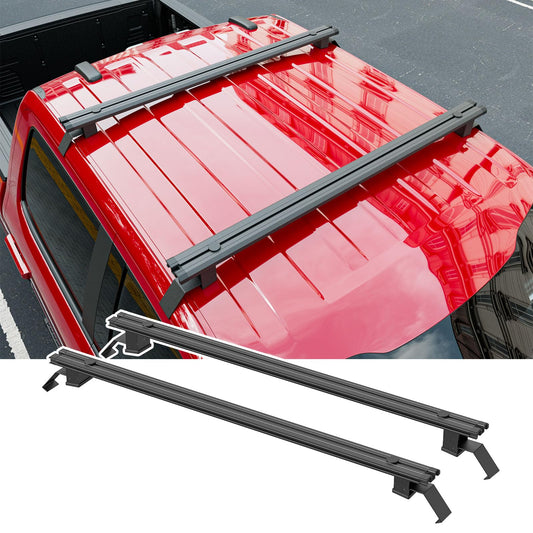 SZYANG Roof Rack Cross Bar Compatible with 2021-2026 Ford F150 Crossbar Roof Rail Aluminum Luggage Carrier Replacement for 2021-2026 Ford F-150 Accessories