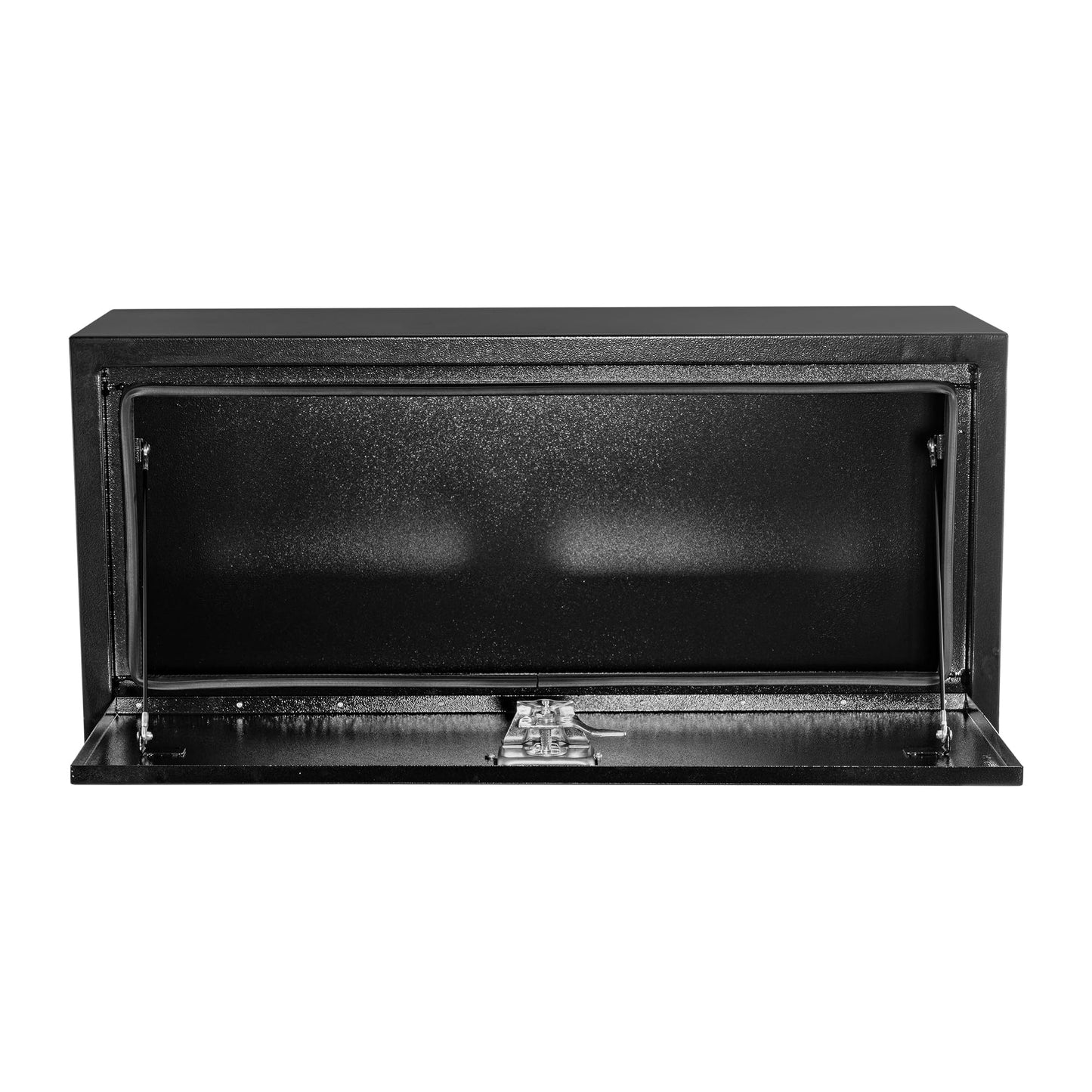 GarveeTech Black Steel Truck Bed Tool Box, Powder Coated Storage Chest, Weatherproof Trailer ToolBox Storage Organizer for Pickup, Truck Bed, RV, Trailer (30 * 18 * 18 - Black)